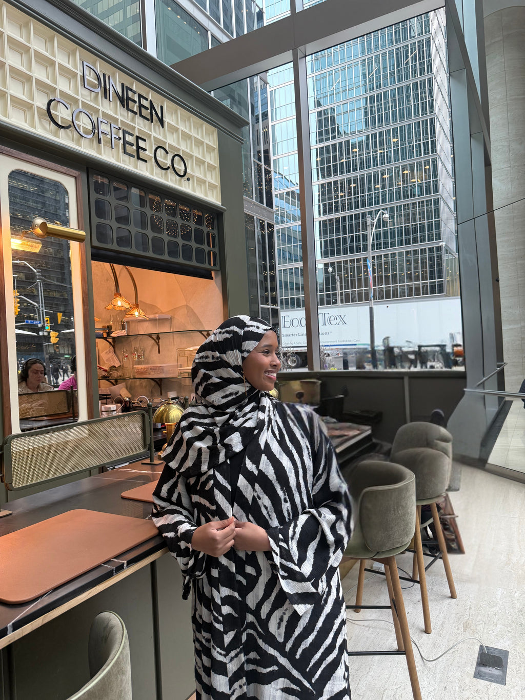 Zebra Printed Abaya