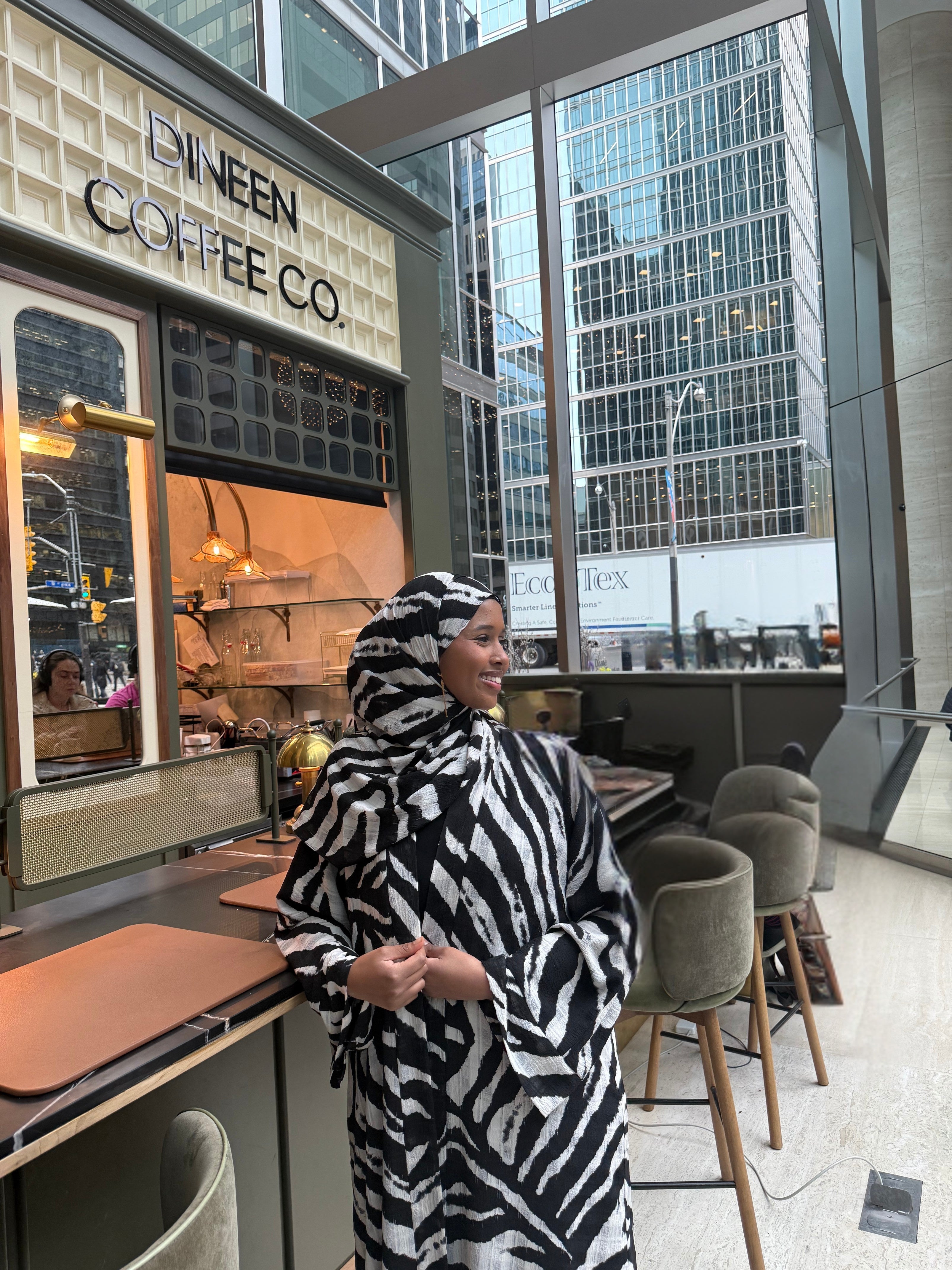 Zebra Printed Abaya